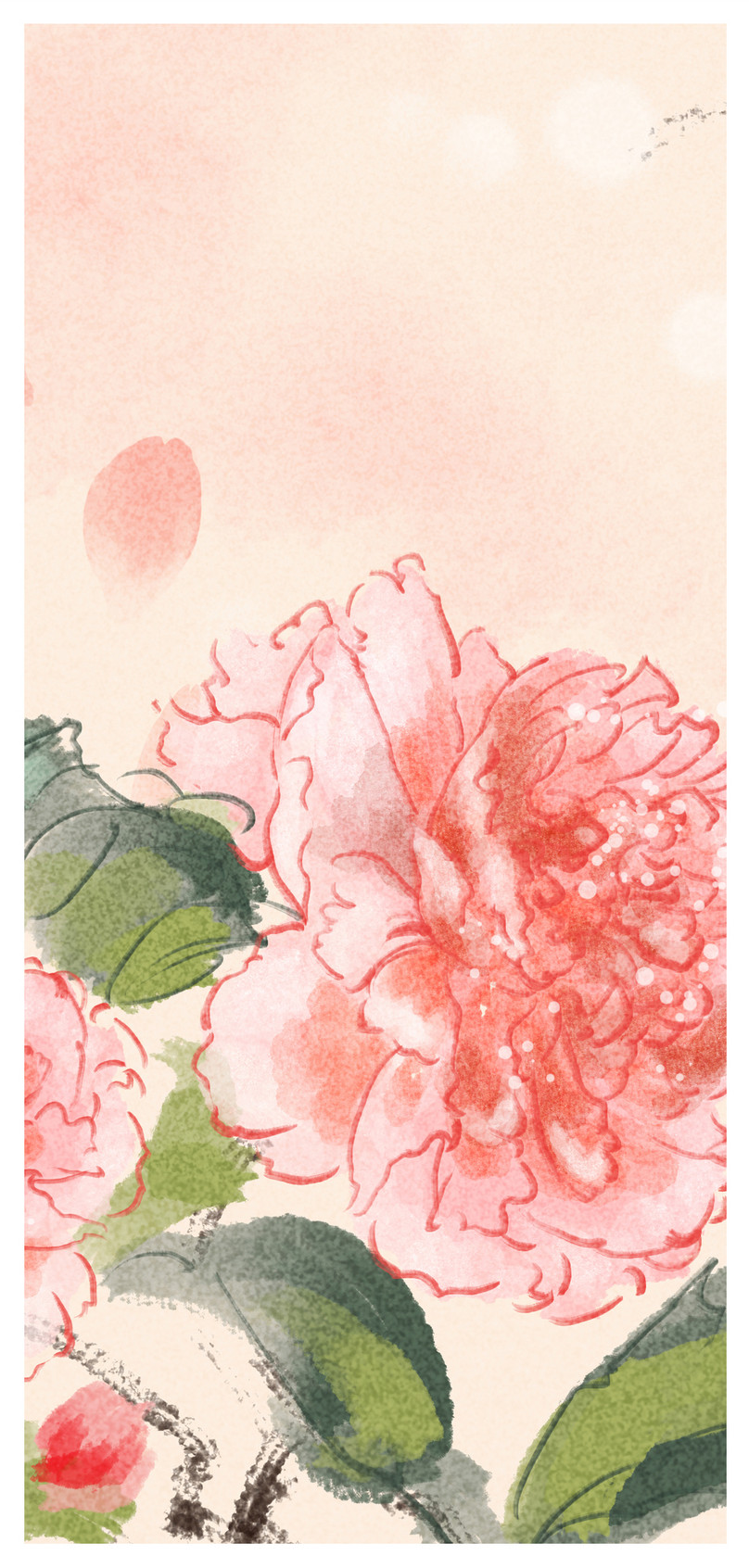中国風の花の携帯電話の壁紙イメージ 背景 Id 400385618 Prf画像