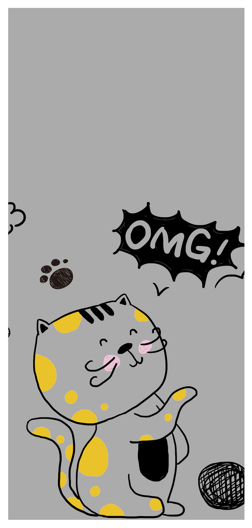 Wallpaper Ponsel Kartun Kucing Gambar Unduh Gratis Latar Belakang
