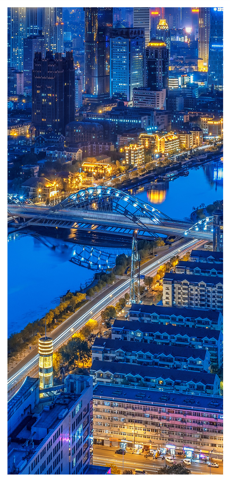 天津夜景手機壁紙圖片素材 Jpg圖片尺寸1125 2436px 高清圖片