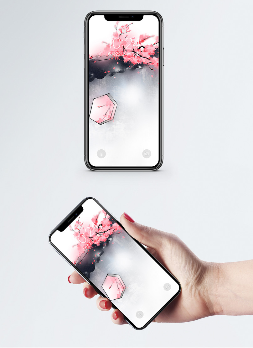 中国風桃の花の携帯電話の壁紙イメージ 背景 Id 400414821 Prf画像フォーマットjpg Jp Lovepik Com