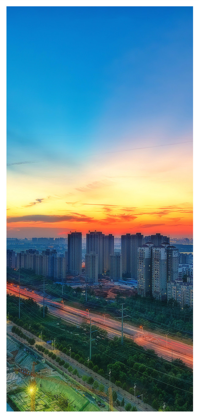 街の夕日の風景の携帯電話の壁紙イメージ 背景 Id Prf画像フォーマットjpg Jp Lovepik Com