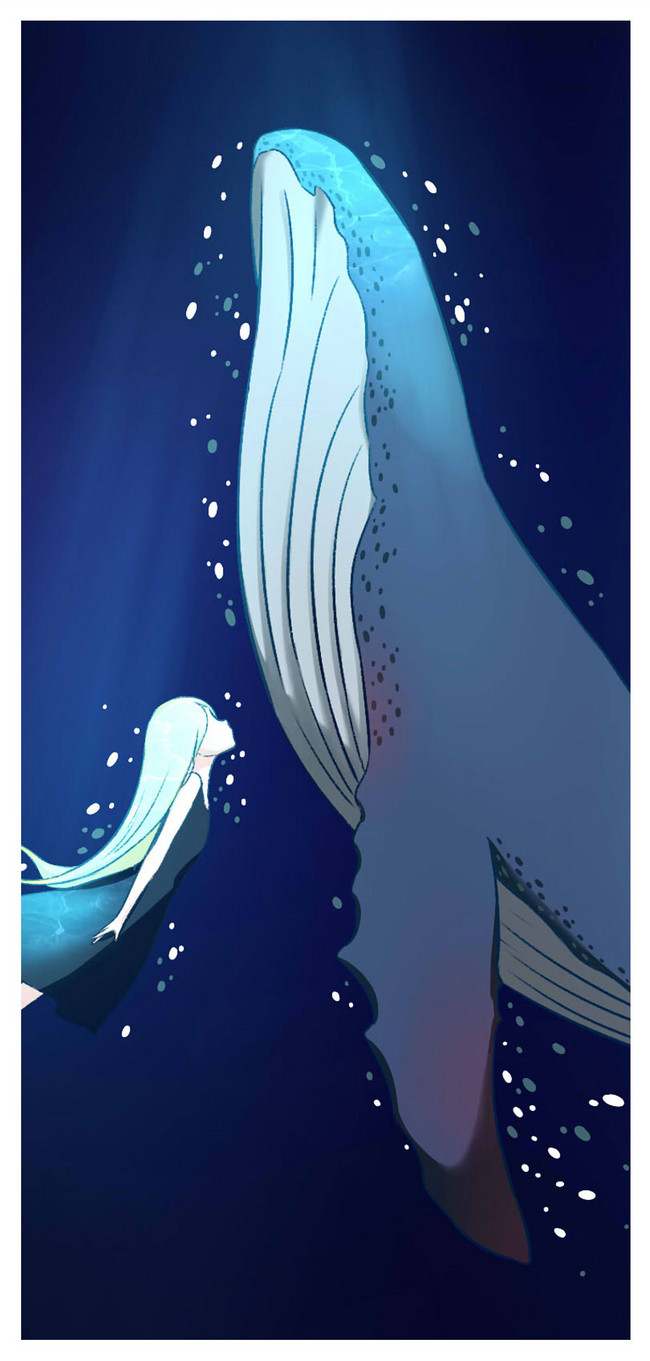 クジラの携帯電話を持つ10代の少女壁紙イメージ 背景 Id Prf画像フォーマットjpg Jp Lovepik Com
