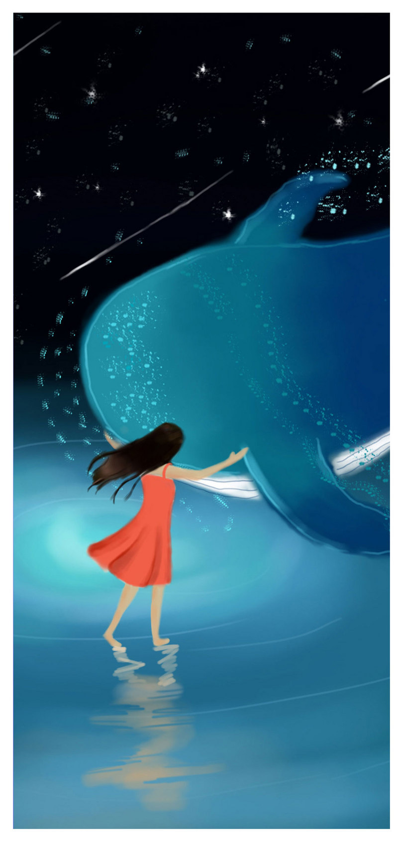 クジラと女の子の携帯壁紙イメージ 背景 Id Prf画像フォーマットjpg Jp Lovepik Com