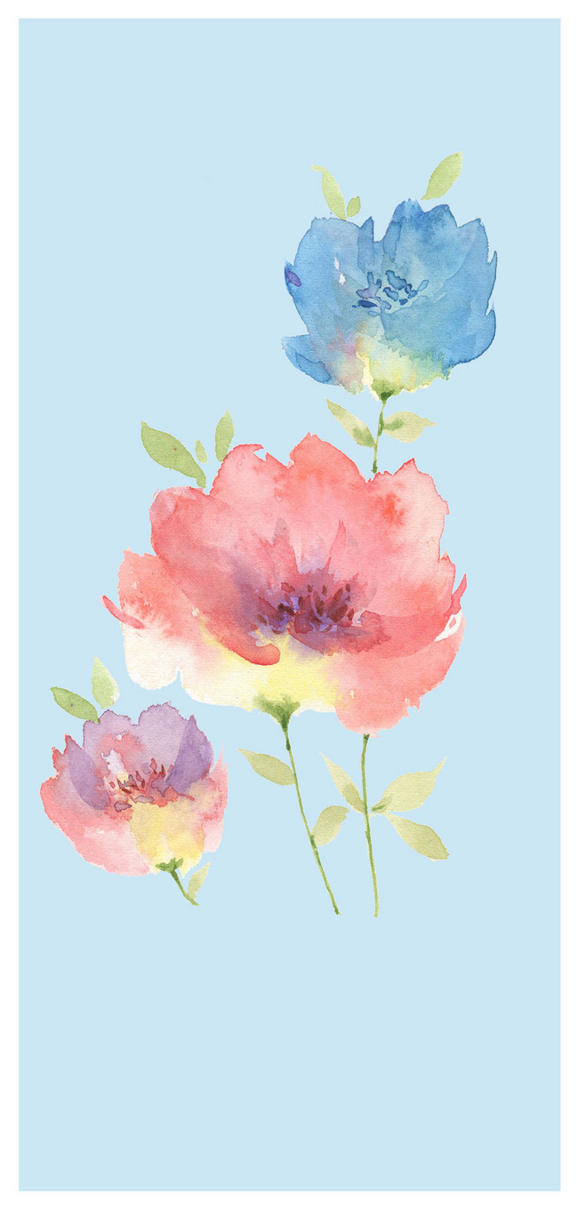 水彩花卉手機壁紙圖片素材 Jpg Psd圖片尺寸1125 2436px 高清圖片 Zh Lovepik Com