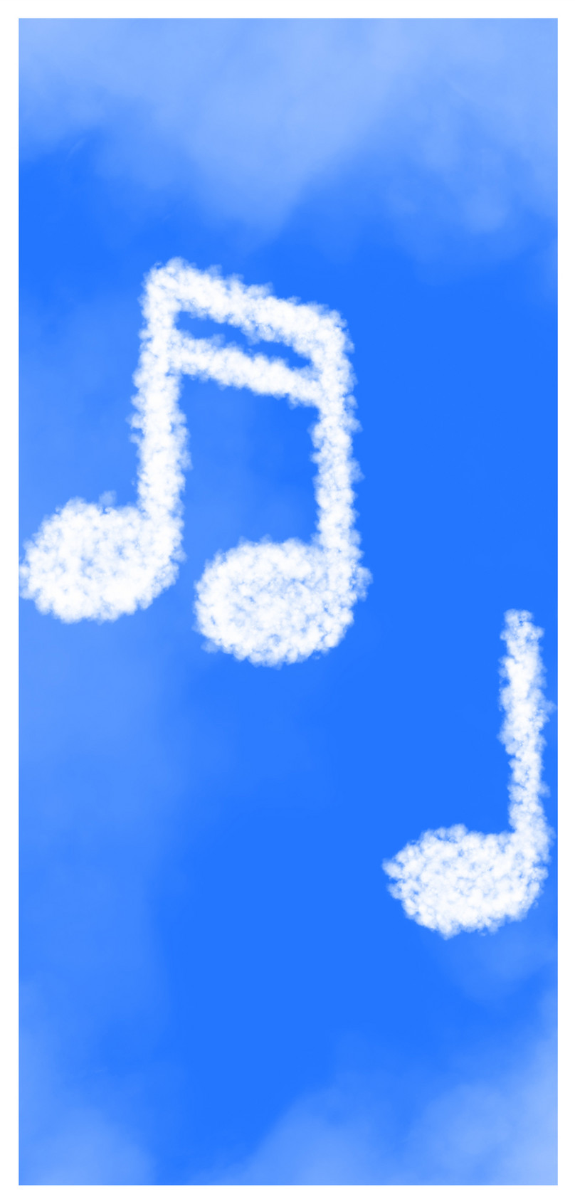天空中的音符手機壁紙圖片素材 Jpg圖片尺寸1125 2436px 高清圖片 Zh Lovepik Com