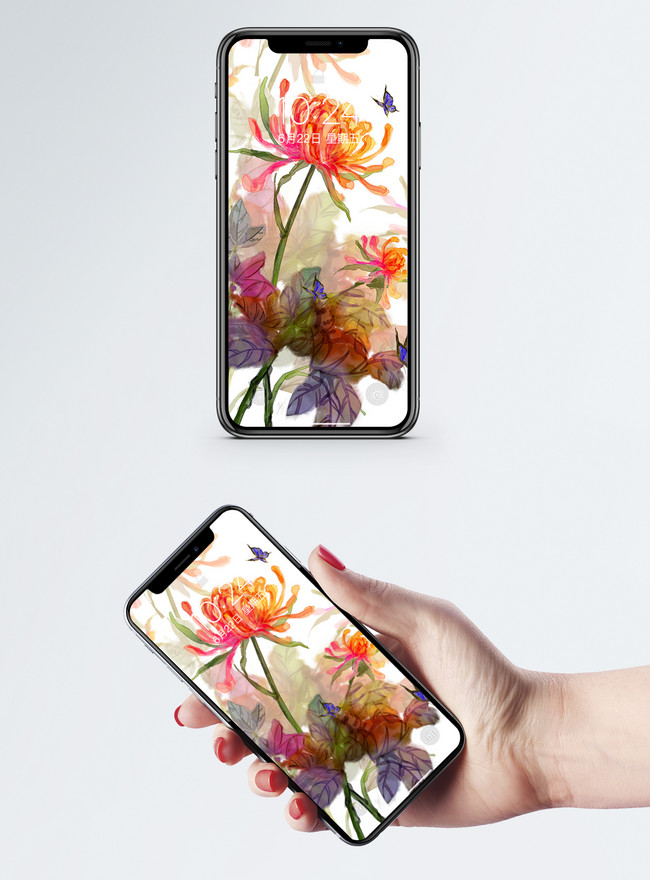 インクの花の携帯電話の壁紙イメージ 背景 Id Prf画像フォーマットjpg Jp Lovepik Com