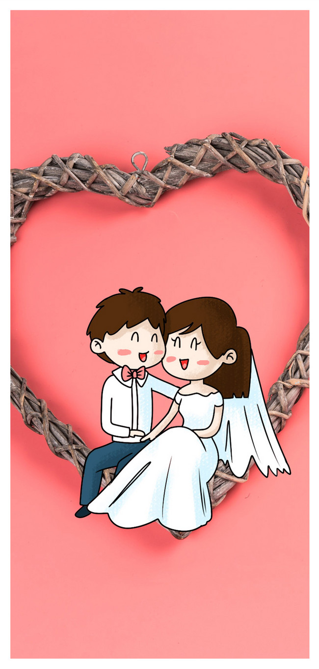 かわいい結婚式の悪役の携帯壁紙イメージ 背景 Id Prf画像フォーマットjpg Jp Lovepik Com