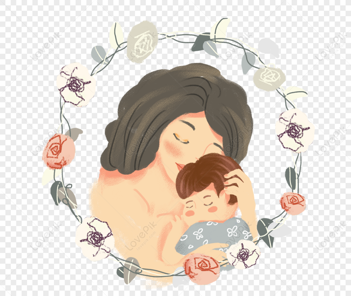 A Mother With A Child PNG Transparent Background And Clipart Image For Free  Download - Lovepik | 400227880