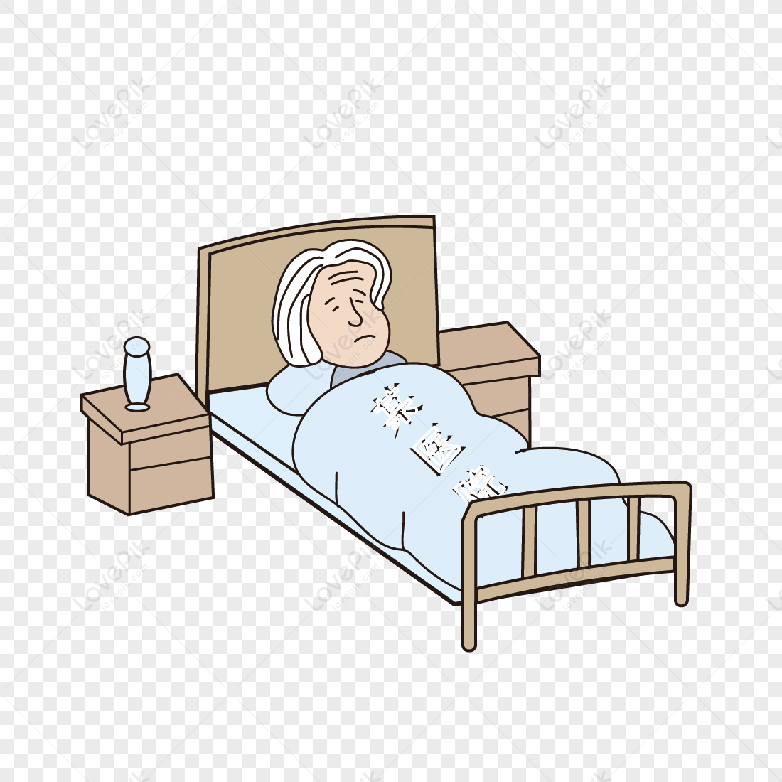A Sick Grandmother PNG Image Free Download And Clipart Image For Free  Download - Lovepik | 400257801