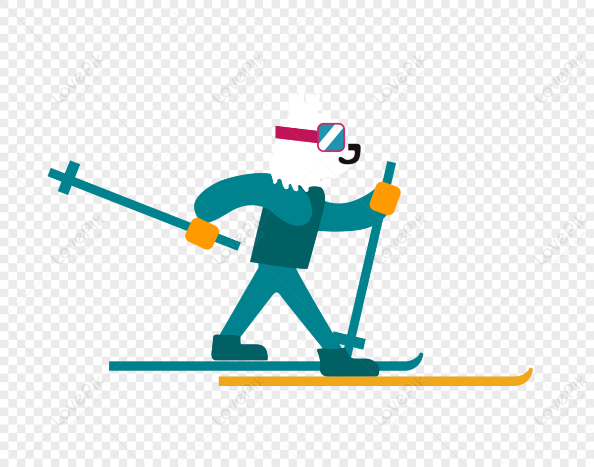 A Skiing Polar Bear PNG Picture And Clipart Image For Free Download ...