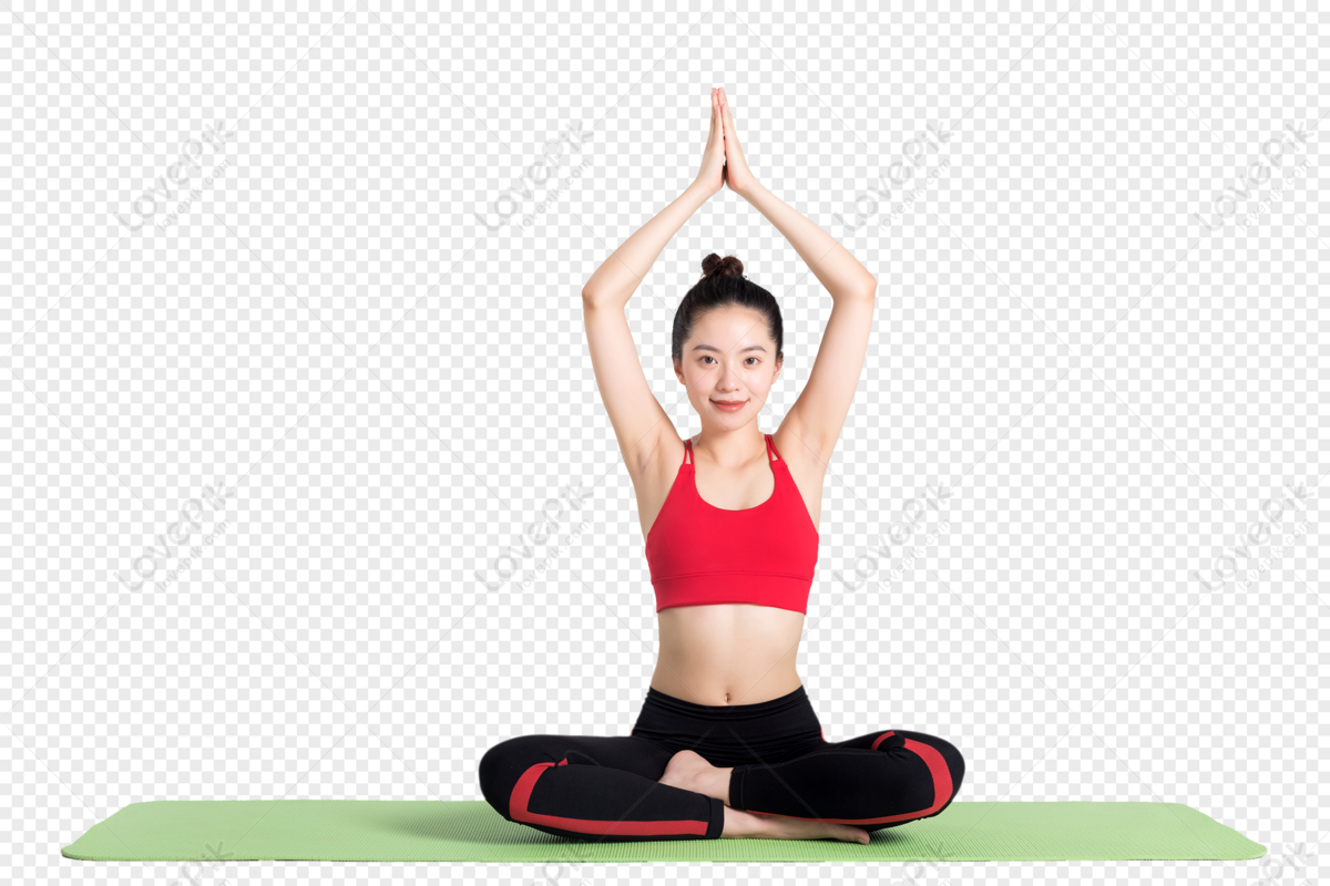 a yoga pose logo design on transparent background Stock Illustration |  Adobe Stock