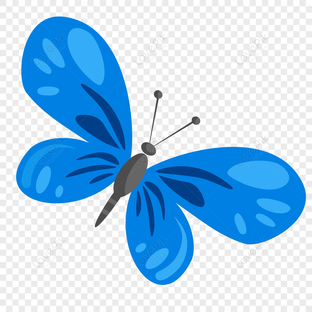 Blue Butterflies PNG Images With Transparent Background | Free Download On  Lovepik