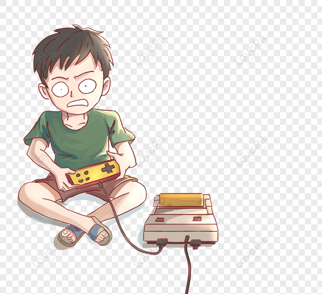 Happy Boy Child Playing Online Game On Cellphone, Cellular, Digital, Games  PNG and Vector with Transparent Background for Free Download