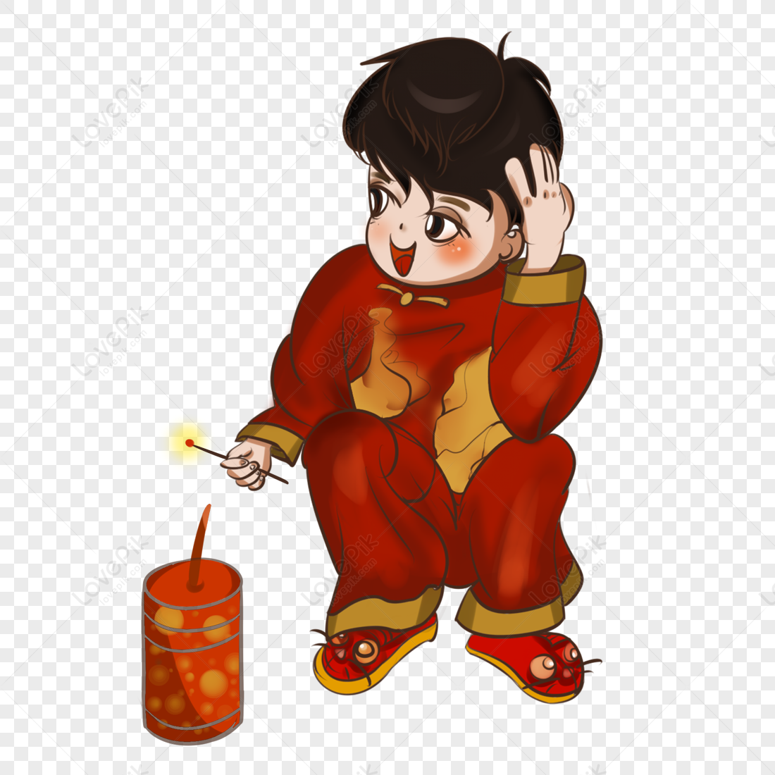 Children, Chinese Red, Child Drawing, Boy Drawing PNG Picture And ...