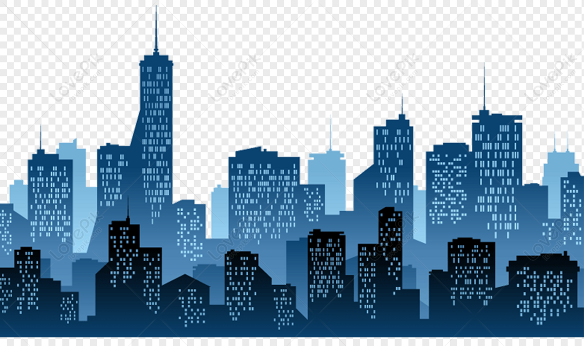 City night scene, scene, building, material png free download