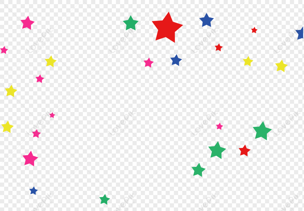 colorful stars clipart png