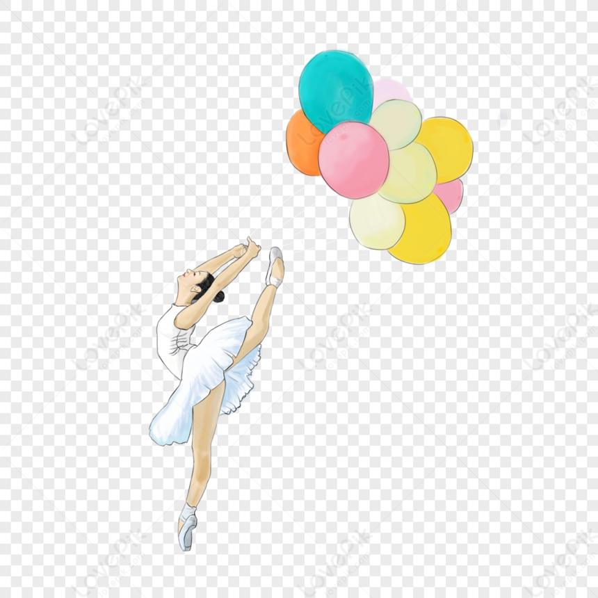 dance party background clipart balloons