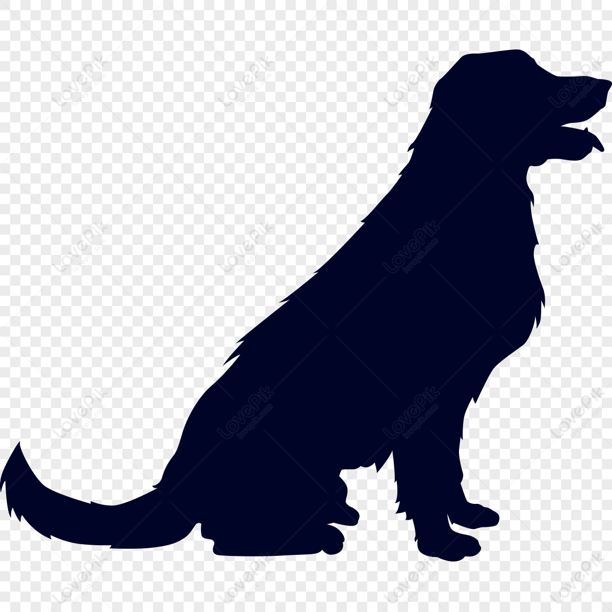 Dog silhouette, material, dog, anime png hd transparent image