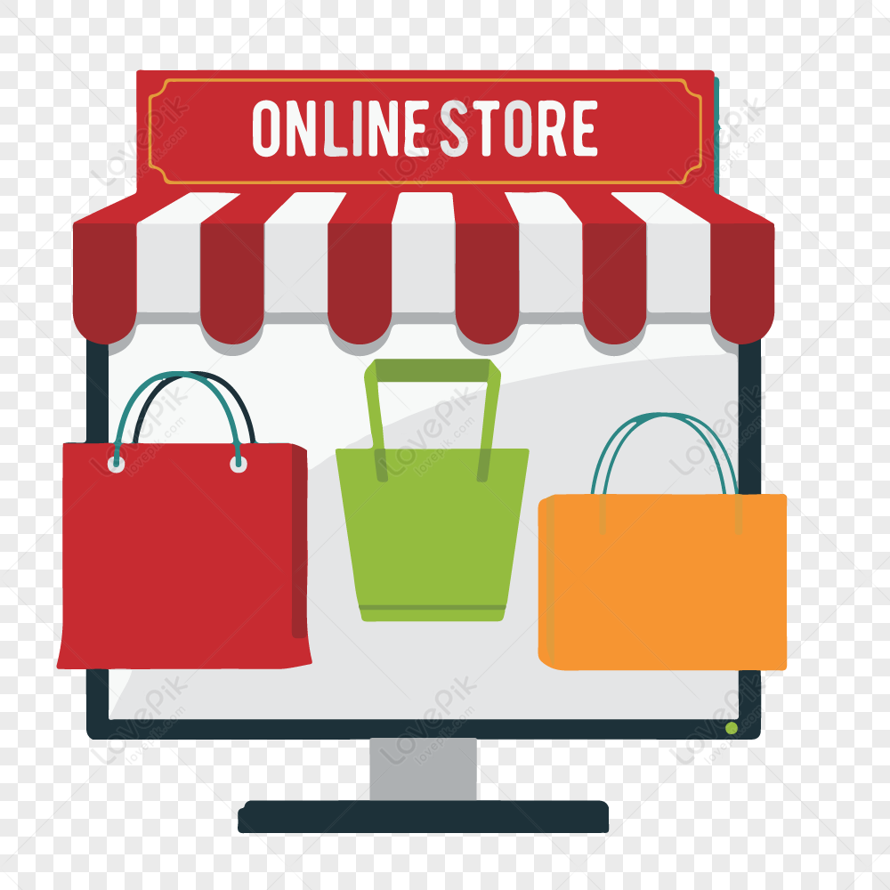 Online shopping, buy online, computer, material png image free download