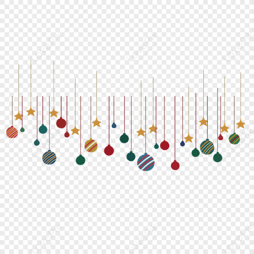 Pendant, Simple Texture, Balls Lines, Christmas Decorations PNG Picture ...