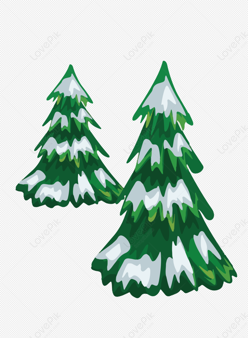 Pine, Cartoon White, Flat Green, Cartoon Light Free PNG And Clipart ...