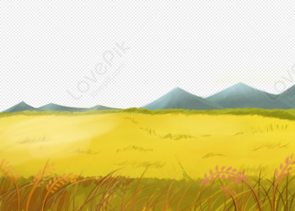 Cartoon Rice Field PNG Images With Transparent Background | Free Download  On Lovepik