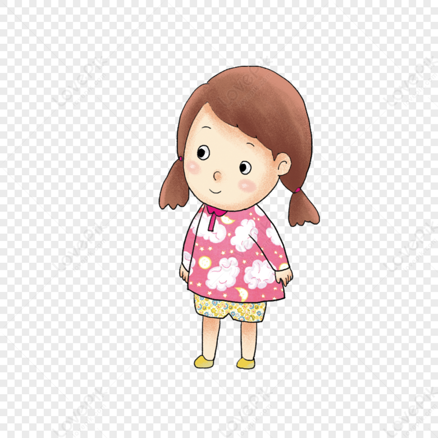 Student Girl, Girl Standing, Girl Illustration, Animation Girl PNG ...