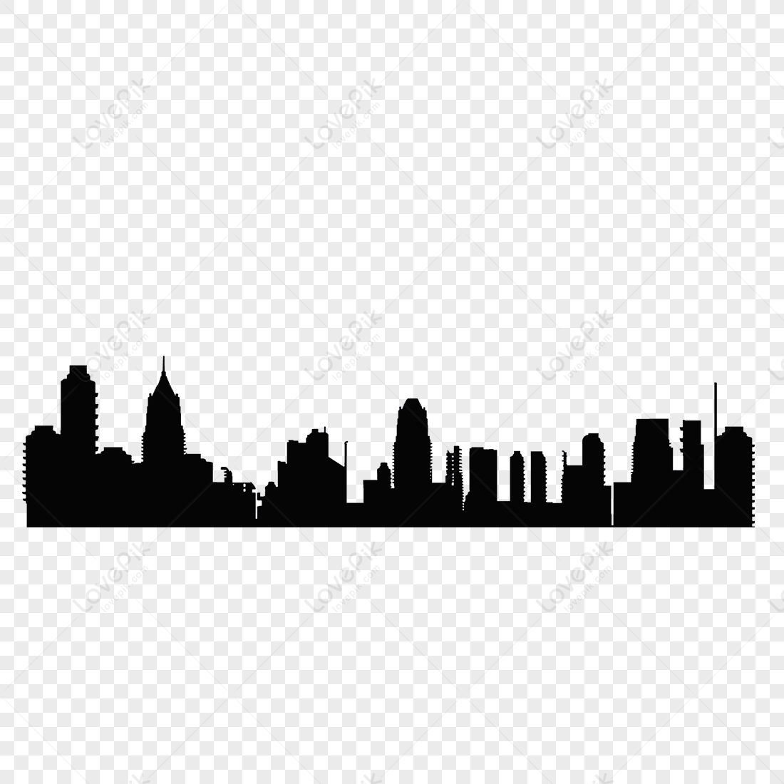 Urban Paper-cut, City Skyline, City Silhouette, Building PNG Image And ...