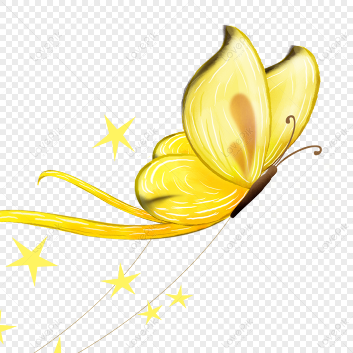 Yellow Butterfly PNG Images With Transparent Background | Free Download On  Lovepik