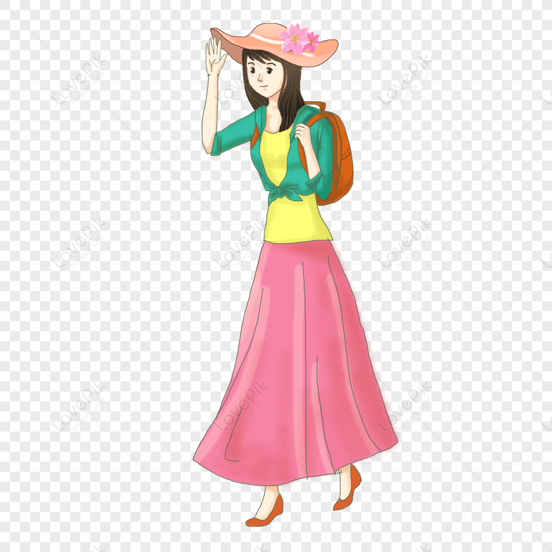 Youth Girl Character Image PNG Hd Transparent Image And Clipart Image ...