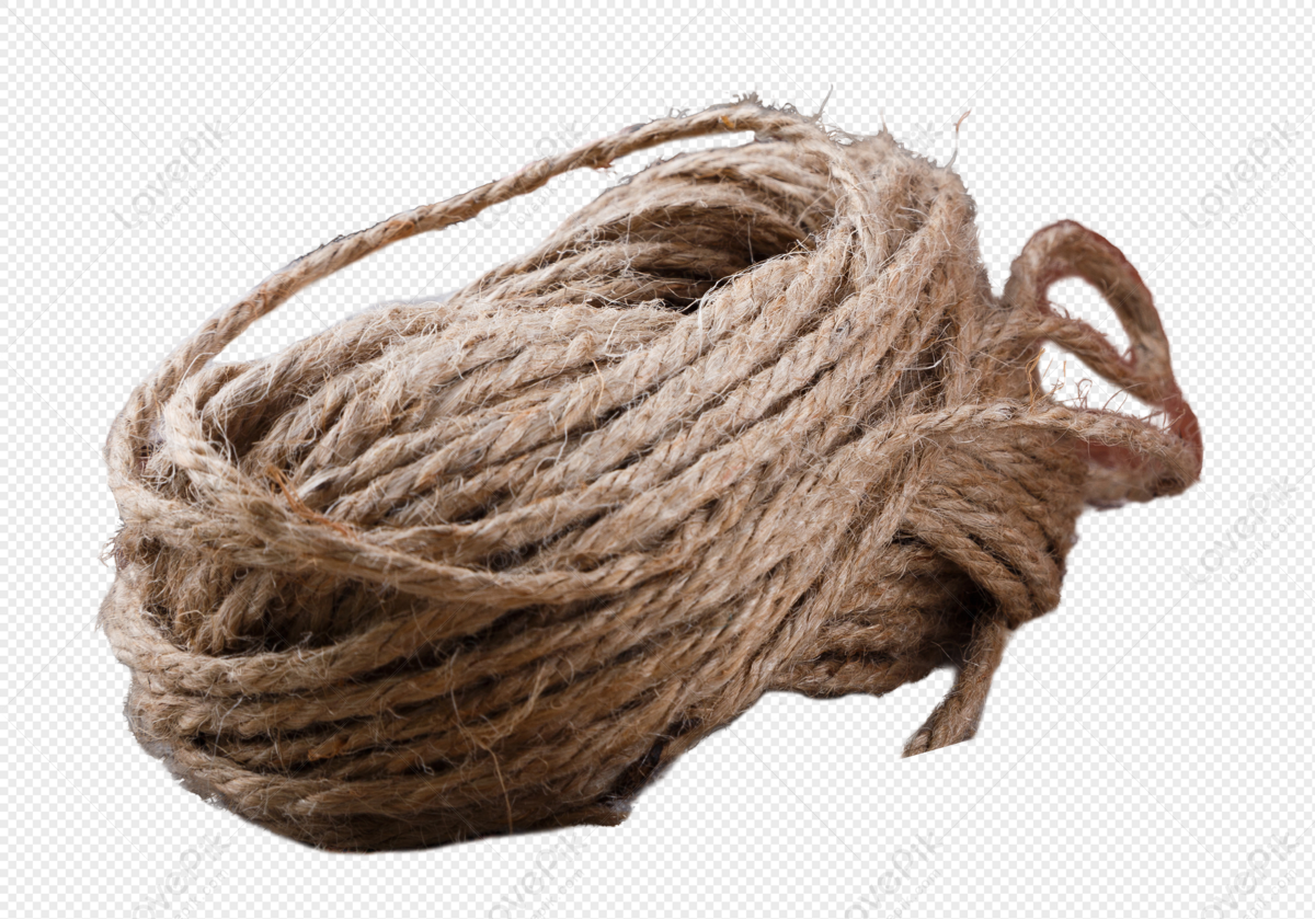 A Brown Linen Rope., Hemp Rope, Brown, Material PNG Transparent
