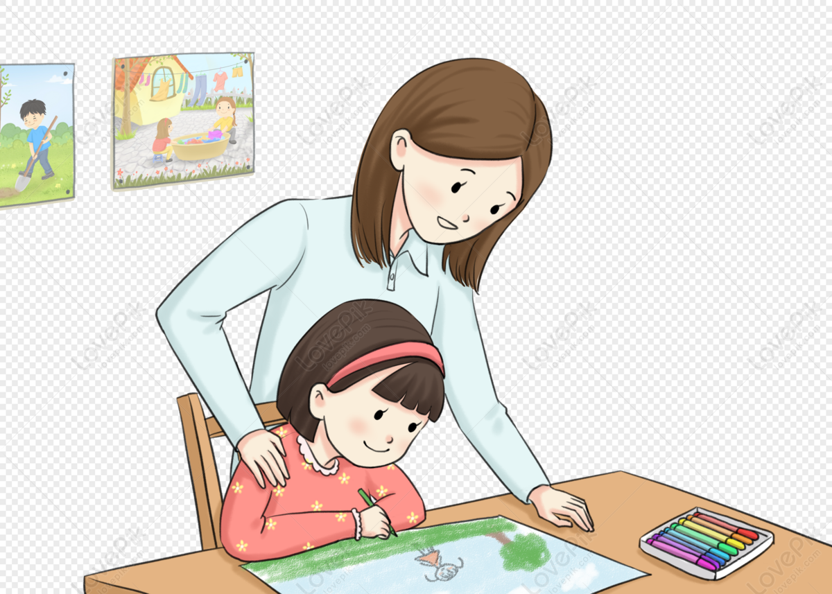 Color Illustration Of A Female Teacher Explaining The Lesson. World Teacher  Day One-line Drawing Royalty Free SVG, Cliparts, Vectors, and Stock  Illustration. Image 210232023.