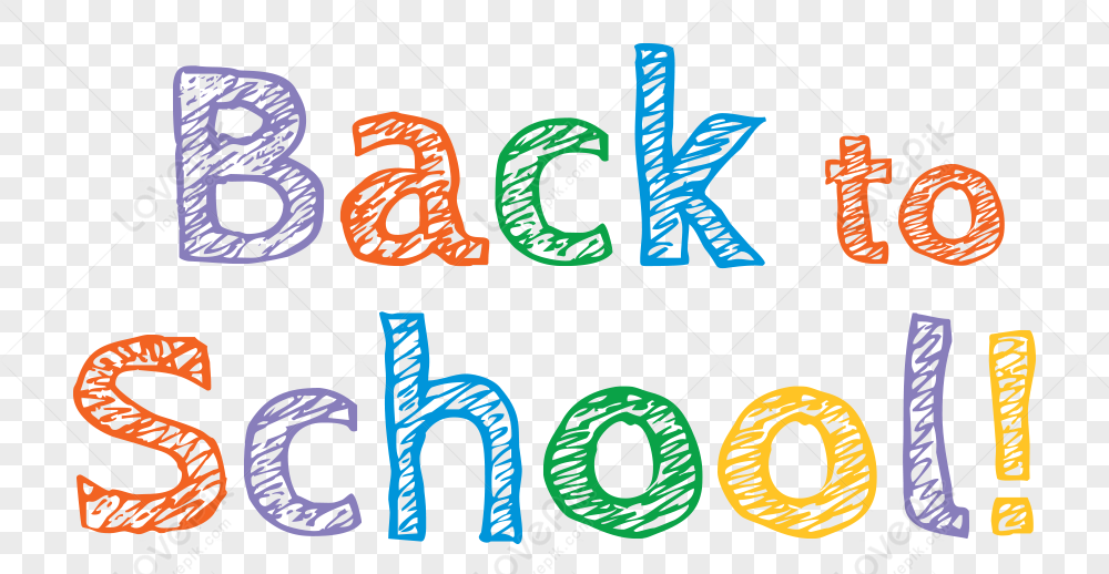 Back To School PNG Image, Back To School Hand Drawn Back To School Day  Cartoon Font, Stationery, School Season, School Opens PNG Image For Free  Download