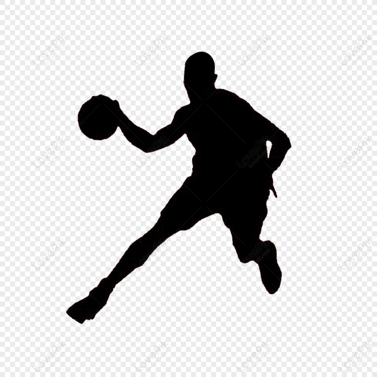 Basketball Players Silhouette, Characters, Basketball, Black Basketball ...