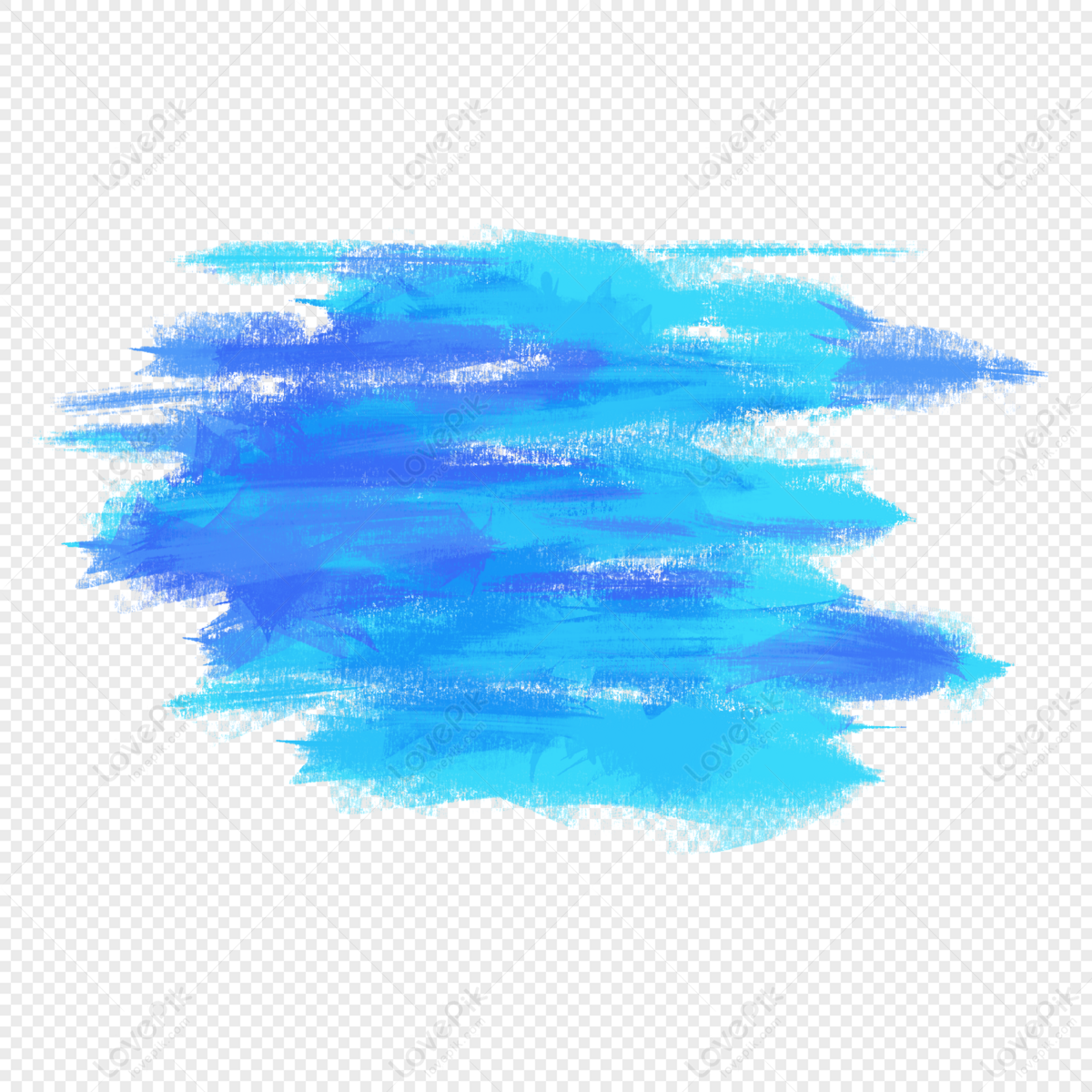 Blue Watercolor Graffiti Brush, Blue Lines, Abstract Brush, Brush ...