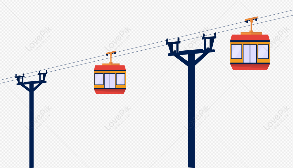 cable car, cable car, cable car icon, pole png transparent background
