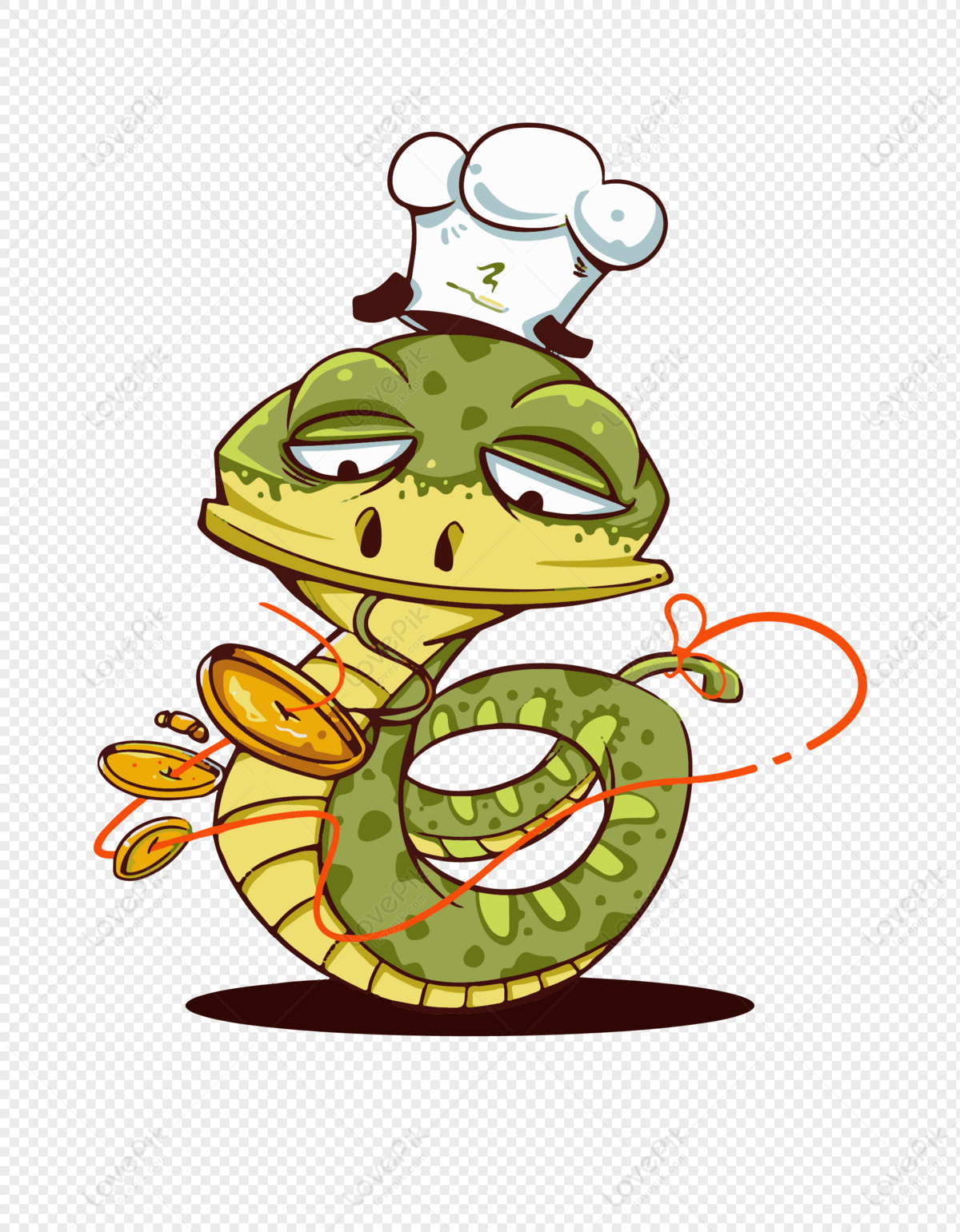 Cartoon Snake Chef Image PNG Transparent Background And Clipart Image For  Free Download - Lovepik | 400841600