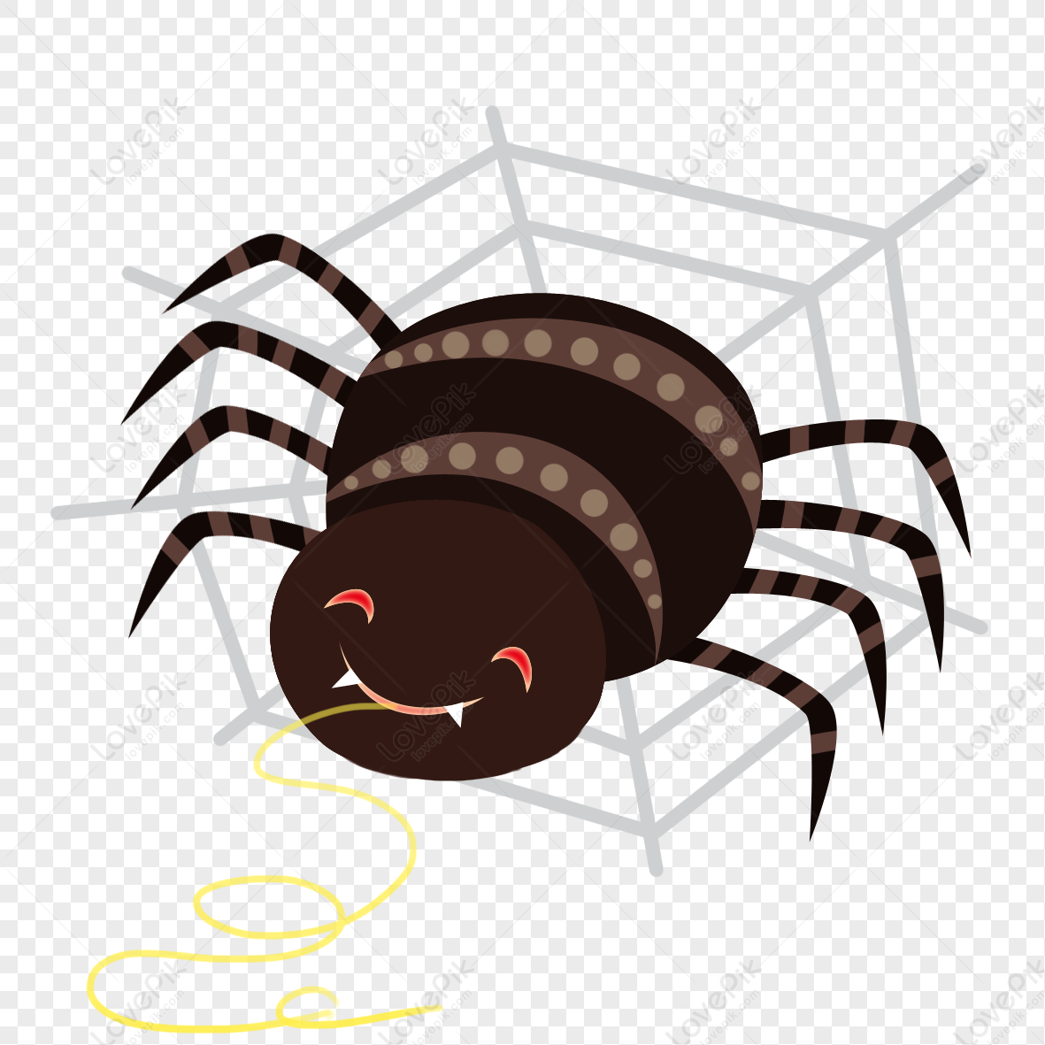 Cartoon Spider PNG Transparent And Clipart Image For Free Download -  Lovepik | 400680186