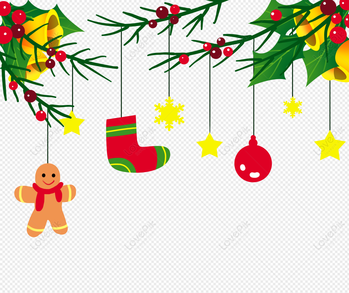 Christmas Decorations PNG Image and PSD File For Free Download