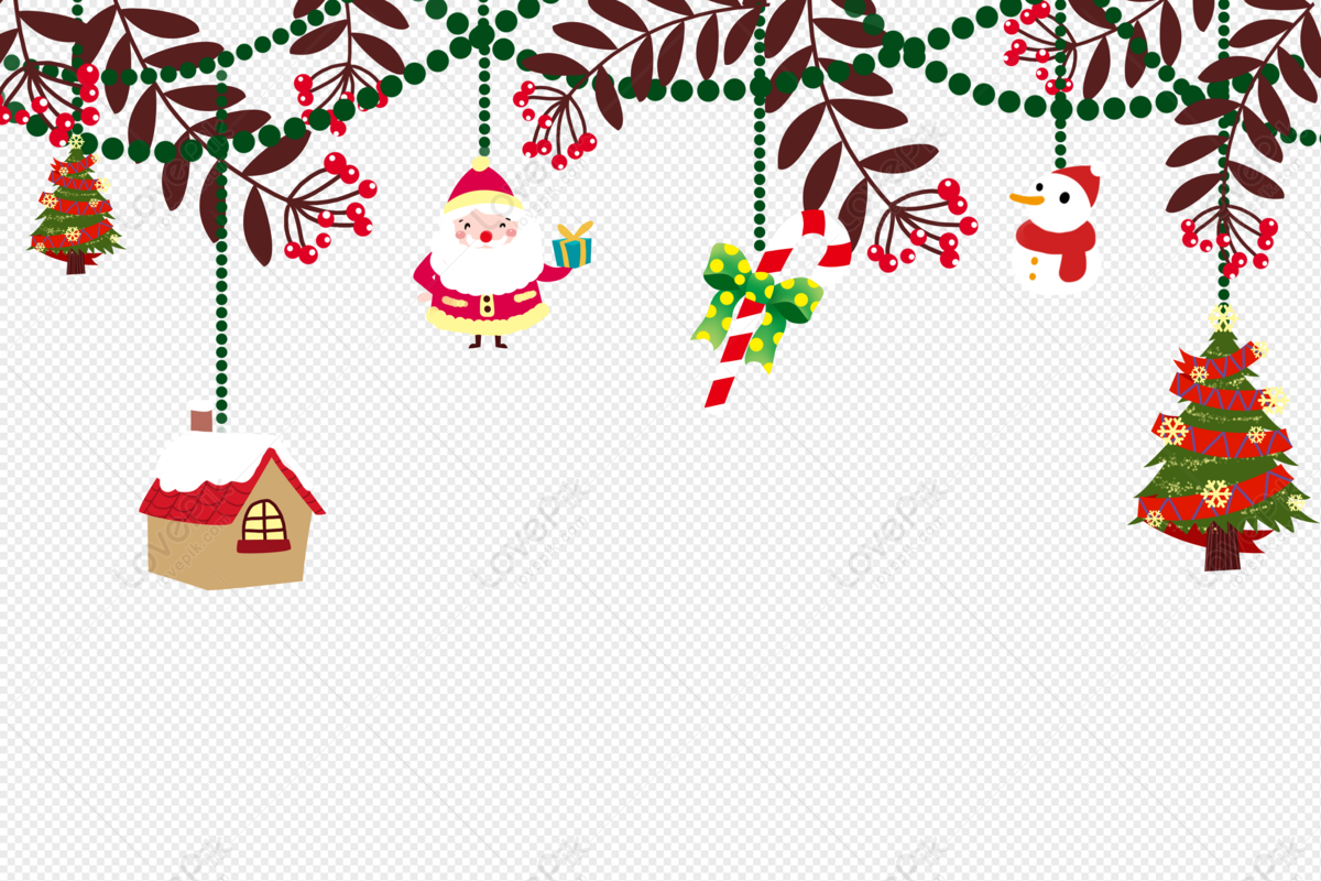 Material Clipart PNG Images, Original Hand Painted Christmas Elements Santa Christmas  Material Free Buckle Material, Christmas Element, Christmas Material,  Christmas Accessories PNG Image For Free Download