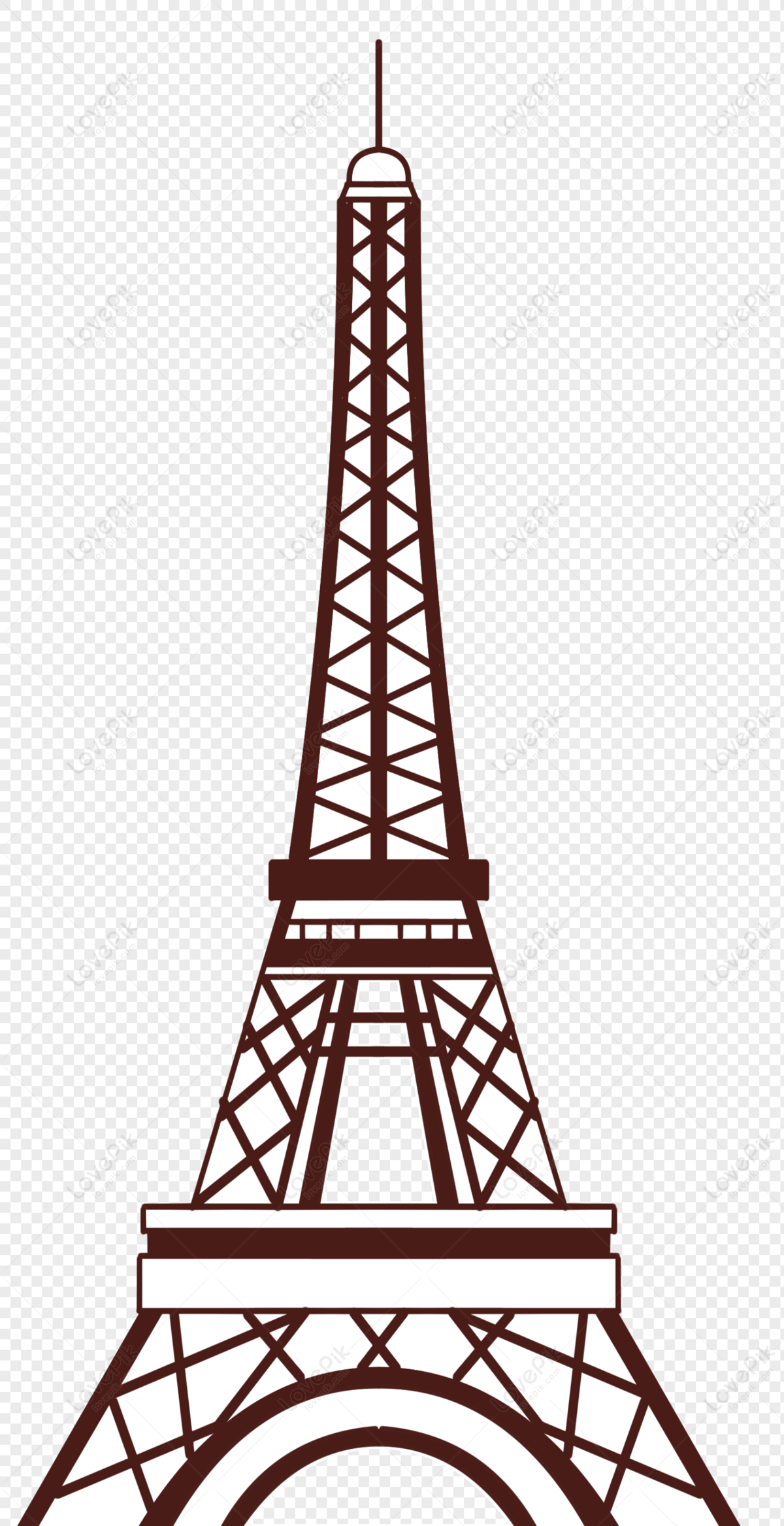 Eiffel Tower, france, hand painting, eiffel tower free png