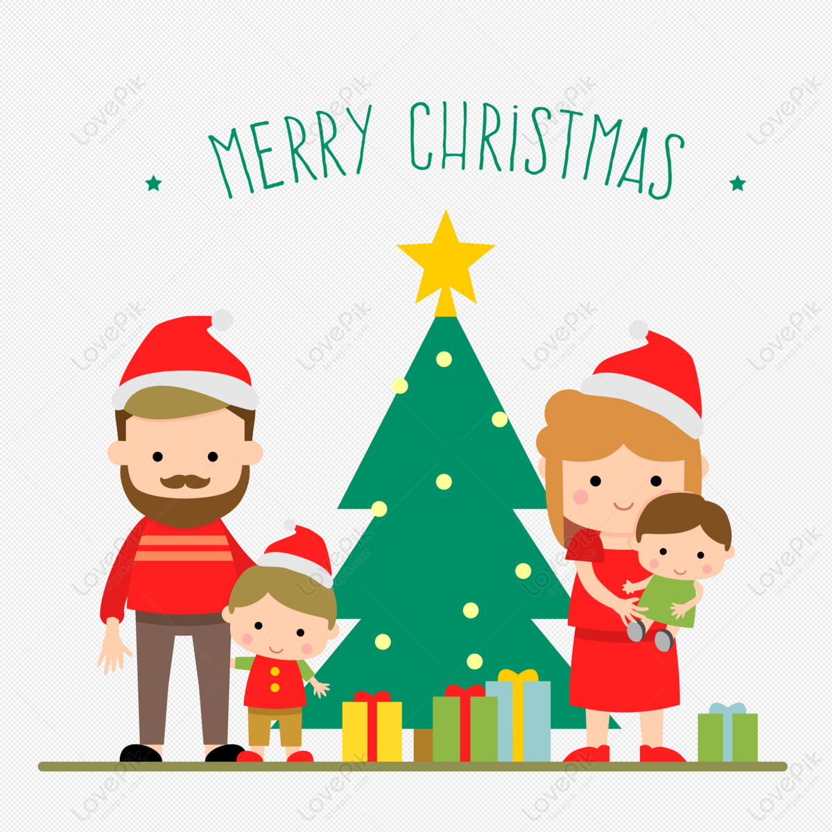 Happy family with house and Christmas tree Kids drawing Mother, father,  sister, brother celebration of Christmas New year Xmas Happy people  Kindergarten children Friendship and happiness Stock Illustration | Adobe  Stock