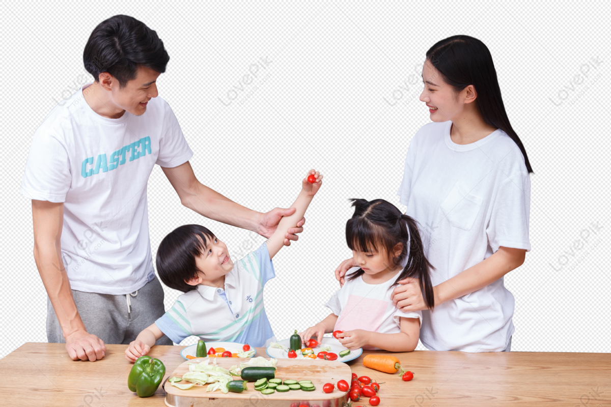 Hình ảnh Gia đình Nấu ăn PNG Miễn Phí Tải Về - Lovepik
