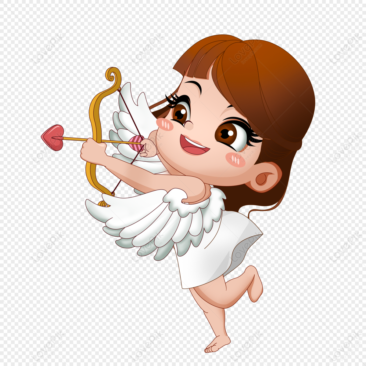 Female Cupid Archery PNG Image Free Download And Clipart Image For Free  Download - Lovepik | 400943821