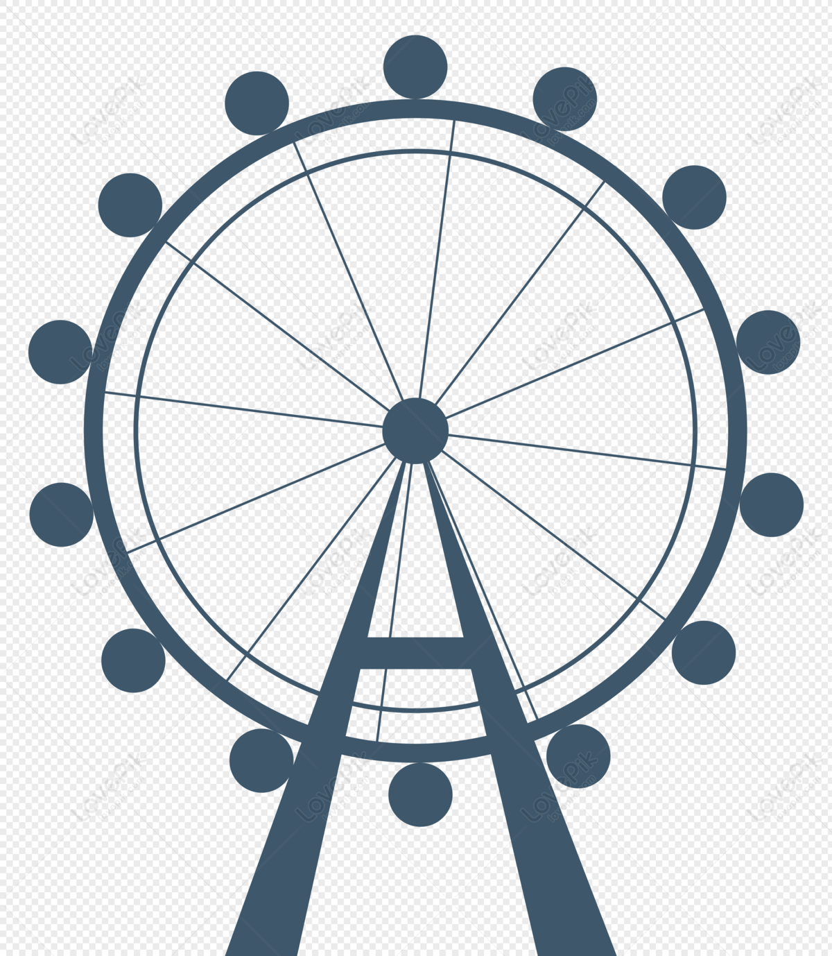 ferris wheel silhouette logos