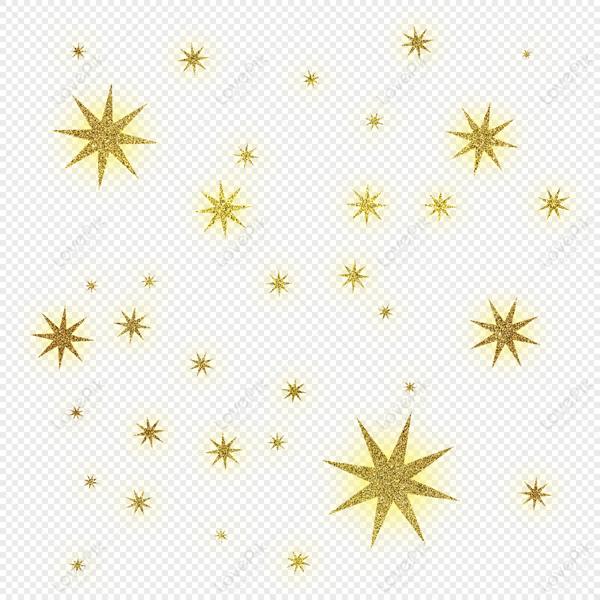 golden sparkles png