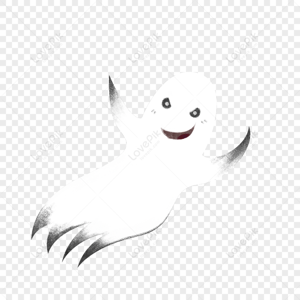 Halloween Cute Ghost With Scary Face, Scary Face, Halloween, Ghost PNG  Transparent Clipart Image and PSD File for Free Download