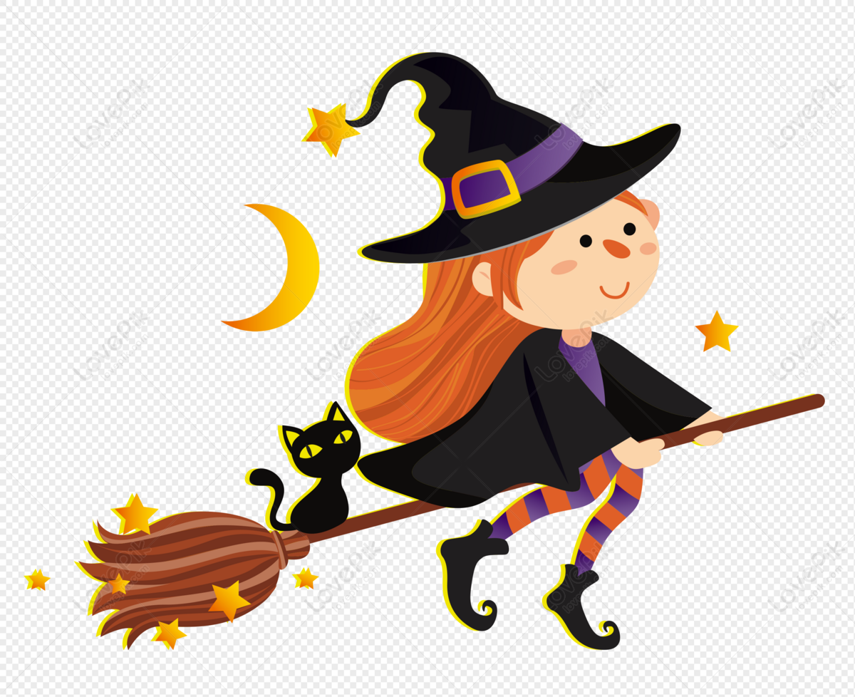 Halloween Witch PNG Free Download And Clipart Image For Free Download -  Lovepik | 400520333