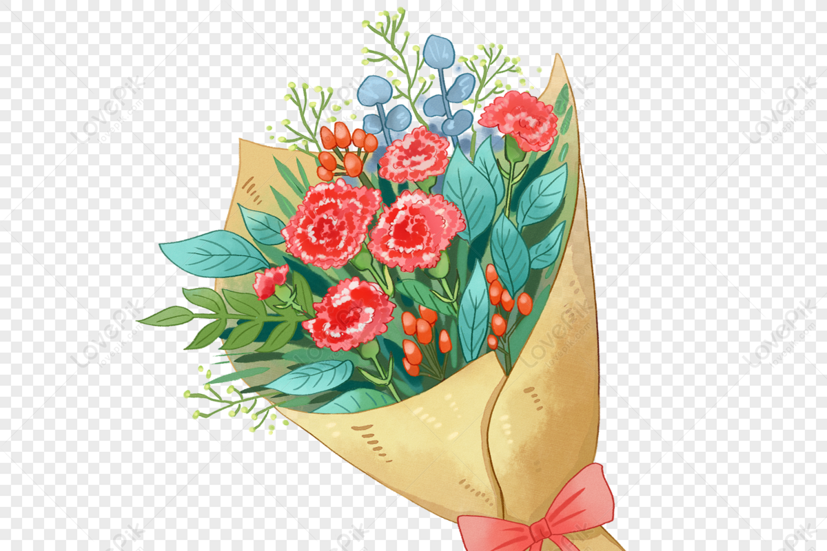 Hand Painted Flower Bouquet PNG Transparent Background And Clipart Image  For Free Download - Lovepik | 400451110