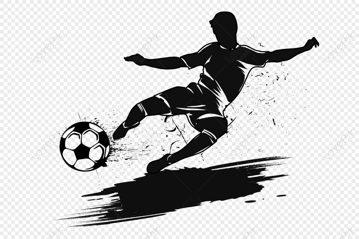 football player with juggling ball silhouette logo vector icon symbol  illustration design 6941768 Vector Art at Vecteezy